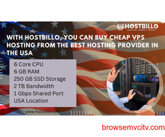 With Hostbillo, you can buy cheap VPS hosting from the best hosting provider in the USA