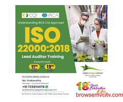 ISO 22000:2018 food safety course