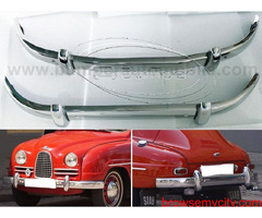 Saab 93 bumpers 1956-1959 by stainless steel new