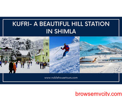 Kufri-A Beautiful Hill Station in Shimla