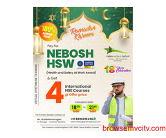 Nebosh HSW course bundled with 4 HSE courses