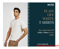 plain white cotton t-shirt