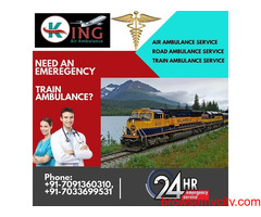 Take King Train Ambulance Service in Patna with a Modern Medical Machine