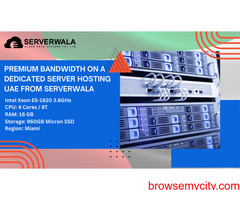 Premium Bandwidth on a dedicated server hosting UAE from Serverwala