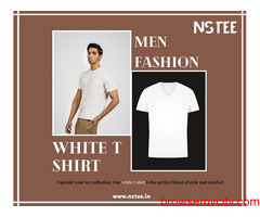 Plain white T shirt