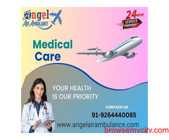 Utilize Hi-tech Angel Air Ambulance Service in Chandigarh with ICU Setup