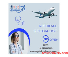 Pick Reliable Angel Air Ambulance Service in Cooch Behar with Modern ICU Setup
