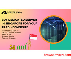 Buy Dedicated Server in Singapore for your Trading Website