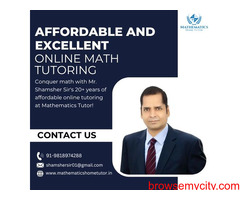 Affordable and excellent online math tutoring