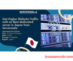 Get Higher Website Traffic with an Best dedicated server in Japan from Serverwala