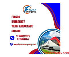Falcon Emergency Train Ambulance Services in Jaipur with a Medical