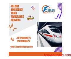 Select Falcon Emergency Train Ambulance Services in Siliguri