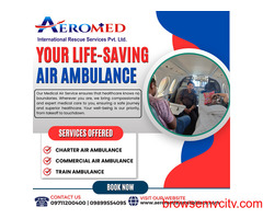 Aeromed Air Ambulance Service in Ranchi - Go With All Service