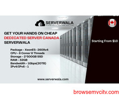 Get Your Hands On Cheap Dedicated Server Canada - Serverwala