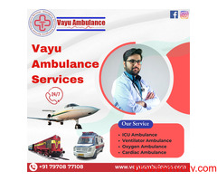 ICU Ambulance - Vayu Road Ambulance Services in Patna with Full Medical Setup