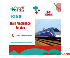 Pick King Train Ambulance Services in Dibrugarh with Life-care Medical Team