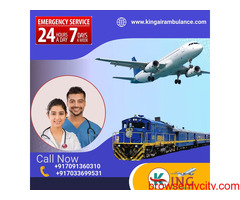 Utilize Train Ambulance Services in Patna by King  with a Defibrillator Setup at a Low Fee