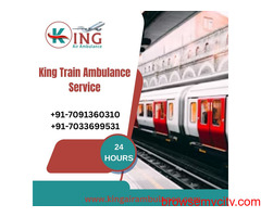 Utilize Train Ambulance Service in Ranchi by King with ventilator Setup