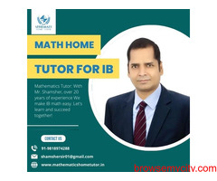 Maths home tutor for IB