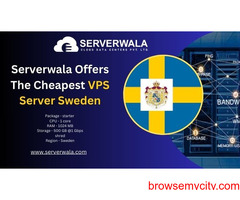 Serverwala Offers The Cheapest  VPS Server Sweden