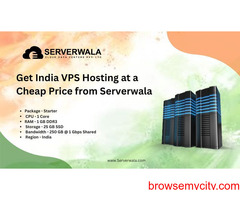 Get India VPS Hosting at a Cheap Price   from Serverwala