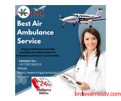 Best Medical Air Ambulance Service in Delhi by King