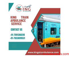 Avail of Train Ambulance in Ranchi  by King  with hi-tech Medical facility