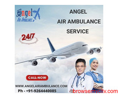 Pick Angel Air Ambulance Service in Dimapur with Top-Level Medical Tool