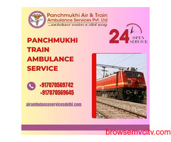 Use Panchmukhi Train Ambulance Services in Dibrugarh with Life-Care Medical Facilities