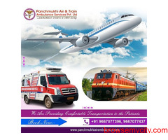 Hire Panchmukhi Train Ambulance Service in Guwahati for Advanced ICU Facilities