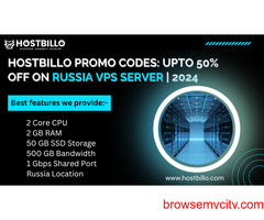 Hostbillo Promo Codes: Upto 50% Off on Russia VPS Server | 2024