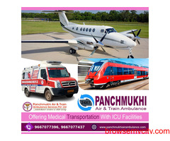 Hire Panchmukhi Rail Ambulance Services in Patna for a State-of-the-art ICU Setup