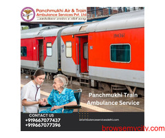 Hire Panchmukhi Rail Ambulance Service in Patna with State-of-the-art Ventilator Setup