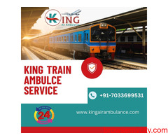 Avail of King Train Ambulance Service in Guwahati with Emergency Medicines and Kits to Transfer the