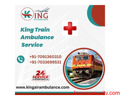 Pick King Train Ambulance Service in Ranchi  with its Remarkable ICU Setup