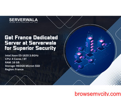 Get France Dedicated Server at Serverwala for Superior Security