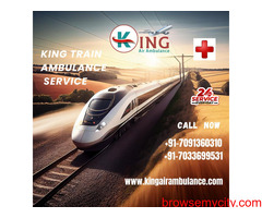 Take King Train Ambulance in Kolkata for Advanced Life Care Ventilator Setup