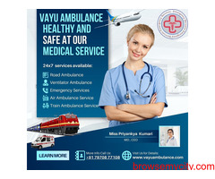 Advanced Vayu Ambulance Services in Ranchi - Avail 24x7