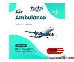 Use Angel Air Ambulance Service in Guwahati High-Tech ICU Setup