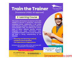 Train the trainer certification in Chennai!