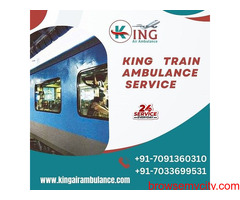 Choose King Train Ambulance Service in Guwahati with paramedic team