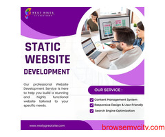Static Website Designing Company in India: Crafting Static Websites with a Dynamic Touch