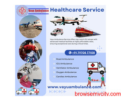 Vayu Ambulance Services in Patna with Life Support Systems