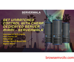 Get Unmatched Control with Cheap Dedicated Server Miami - Serverwala