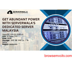 Get Abundant Power with Serverwala's Dedicated Server Malaysia