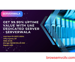 Get 99.90% Uptime Value with UAE Dedicated Server - Serverwala