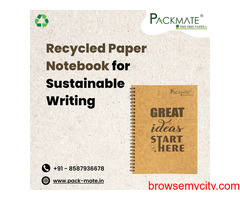 Recycled Paper Notebook for Sustainable Writing