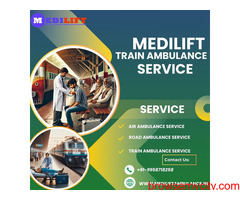 Avail of High-tech Medilift Train Ambulance Service in Kolkata at Low a charge