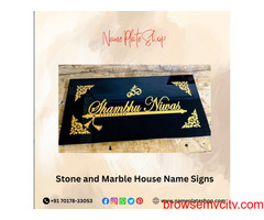 Purchase Stone & Marble Nameplates from Nameplateshop for Your Home