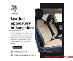 Leather upholstery in Bangalore | Leather car seat covers near me